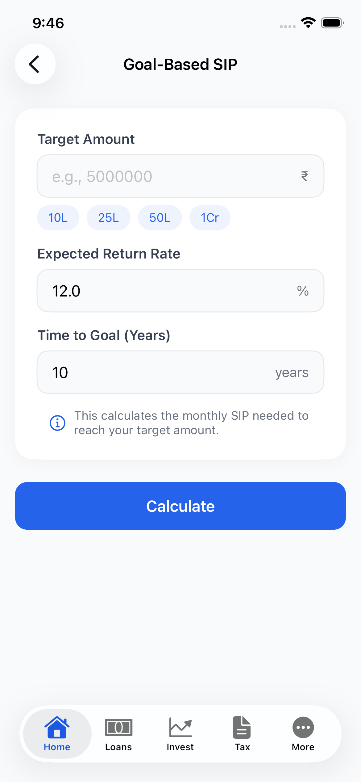 Goal-Based SIP