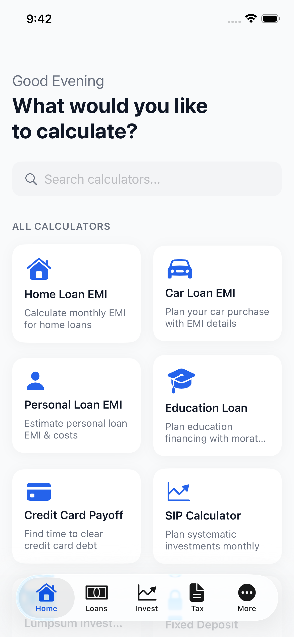 Home Dashboard