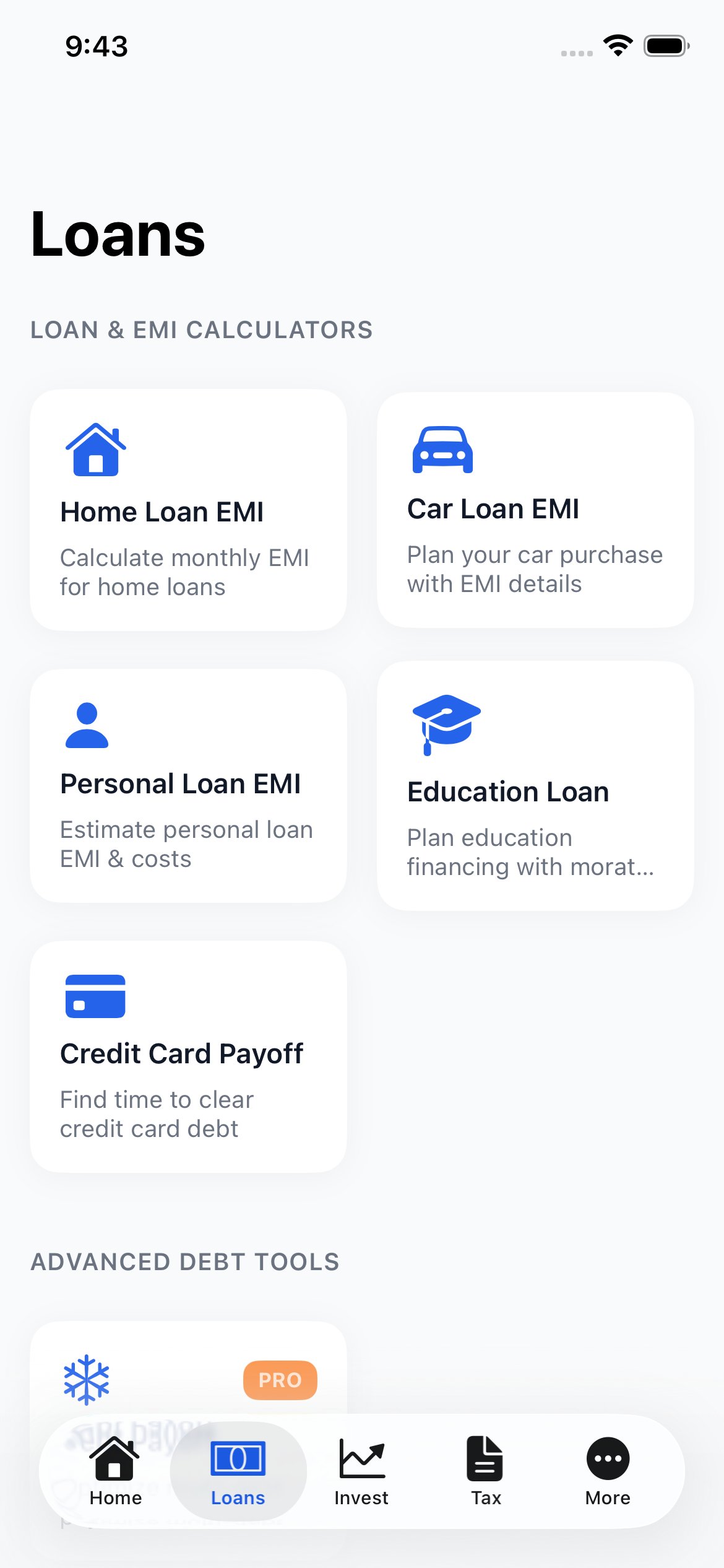 Loans Tab